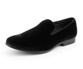 Black Suede Smoking Slipper Shoes
