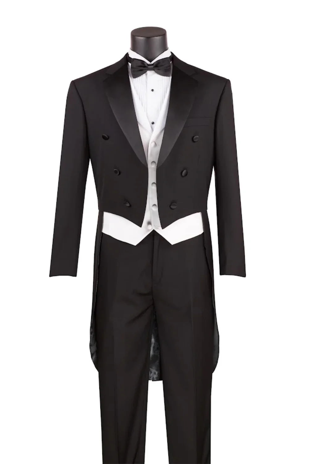 Black Tails Tuxedo 3-Piece Regular Fit Suit – Maestro Collection