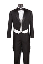Black Tails Tuxedo 3-Piece Regular Fit Suit – Maestro Collection