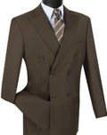Capri Collection – Brown Double-Breasted Regular Fit Suit