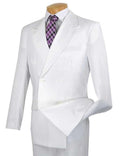 Capri Collection – White Double-Breasted Regular Fit Suit