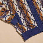 Boucle Yarn Graphic Full Zip