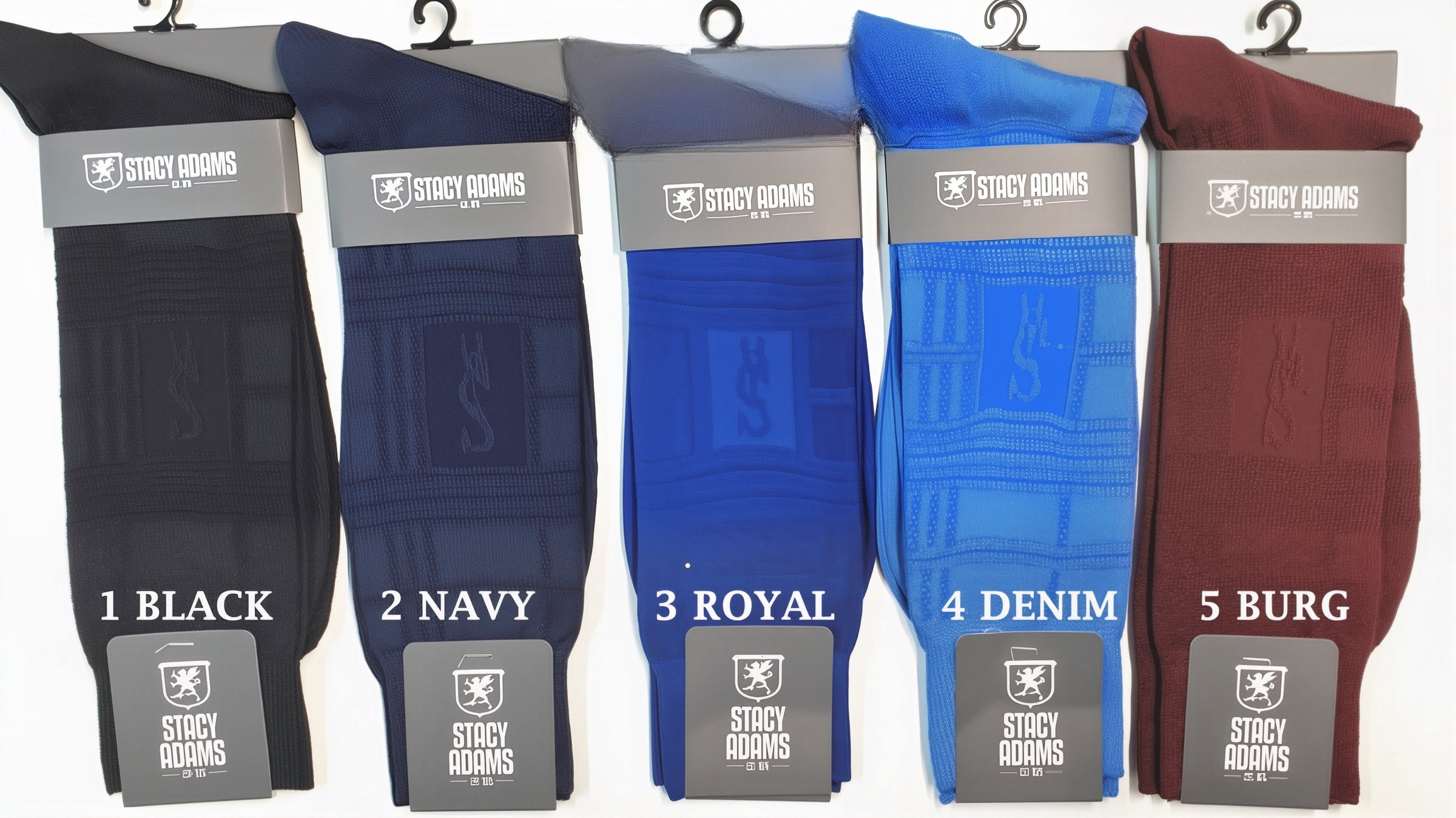 Tonal Plaid Pattern Dress Socks for Men