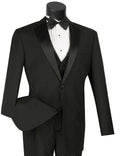 Black 3-Piece Regular Fit Tuxedo Suit – Regal Collection