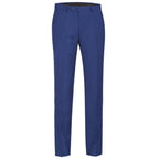 Blue Flat Front Pants