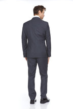 Ferera Collection-Men's 3 Piece Modern Fit Suit Color Dark Gray