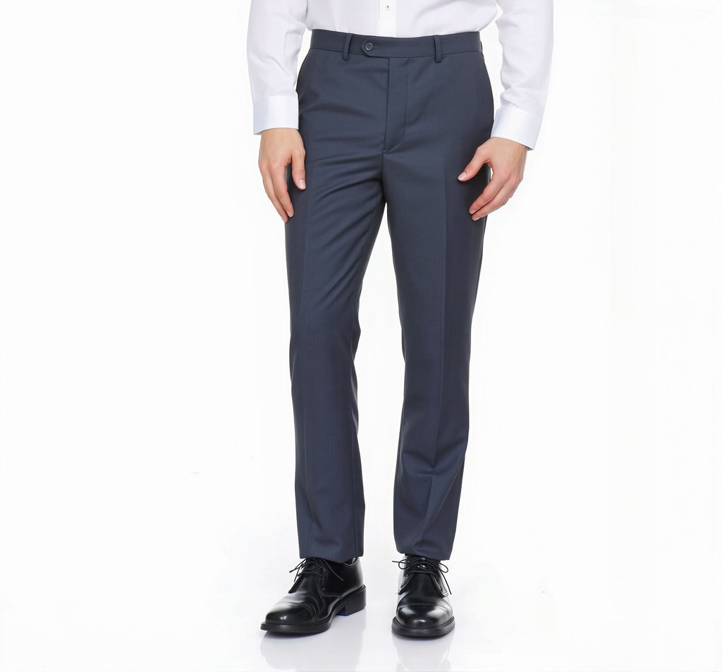 Ferera Collection – Modern Fit Dark Grey Suit Pants