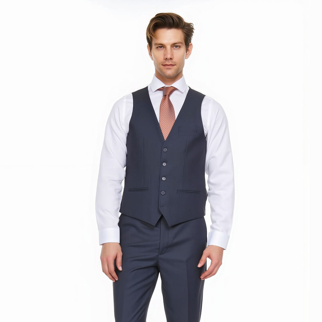 Ferera Collection – Modern Fit Dark Grey Vest