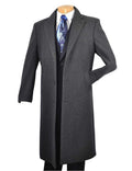 Charcoal Full Length 48" Wool-Blend Top Coat – Nordic Collection