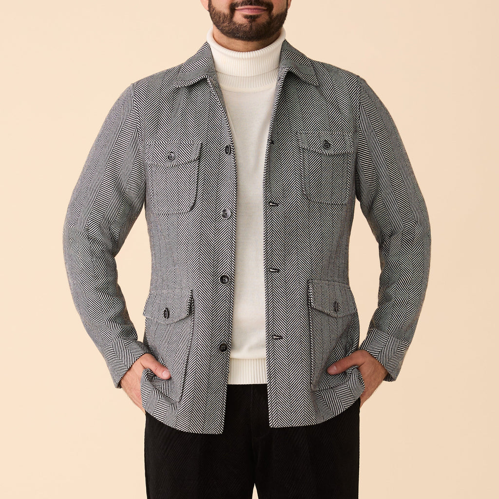 Herringbone 4 Pocket Jacket