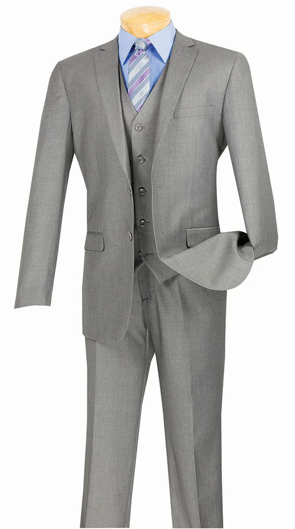 Metropolitan Collection –  Medium Grey Slim Fit 3-Piece Suit