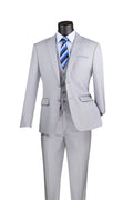 Metropolitan Collection – Light Grey Slim Fit 3-Piece Suit