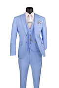 Metropolitan Collection – Light Blue Slim Fit 3-Piece Suit