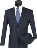 Essential Poplin Collection-Navy Slim Fit 2 Piece Suit