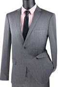 Charcoal Ultra Slim Fit Stretch 2-Piece Suit – Firenze Collection