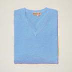 Men’s Cotton-Acrylic Blend V-Neck Long-Sleeve Sweater – Regular Fit